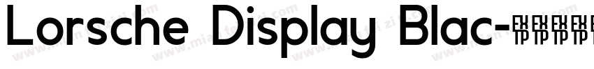 Lorsche Display Blac字体转换